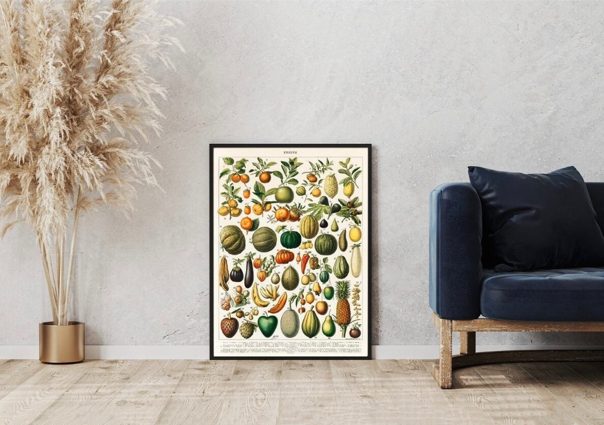 Fruits And Vegetables From Nouveau Larousse Illustre