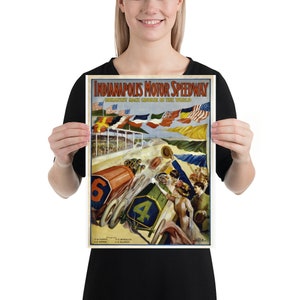 Talladega Speedway 1975 Goodrich Radial Challenge, Vintage-Style Racing Poster | Posters