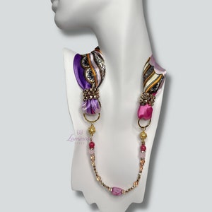 Multi-Use Silk Necklace. Md1127