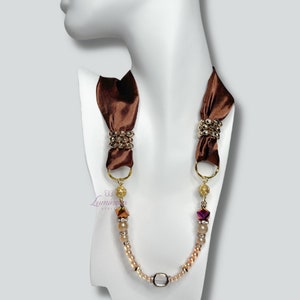 Multi-Use Silk Necklace. Md1125