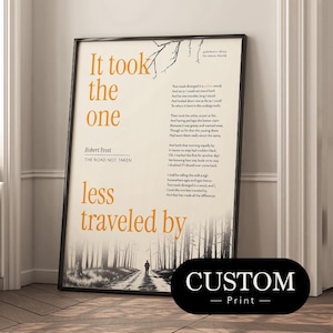 Stampa di poesie personalizzate, poster con citazioni di libri personalizzati, tipografia, arte murale, regalo di arte murale personalizzata, design di poesie, decorazione ispiratrice, regalo per gli amanti dei libri
