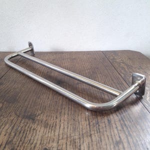 Vintage smaller chromed metal rod, nickel plated