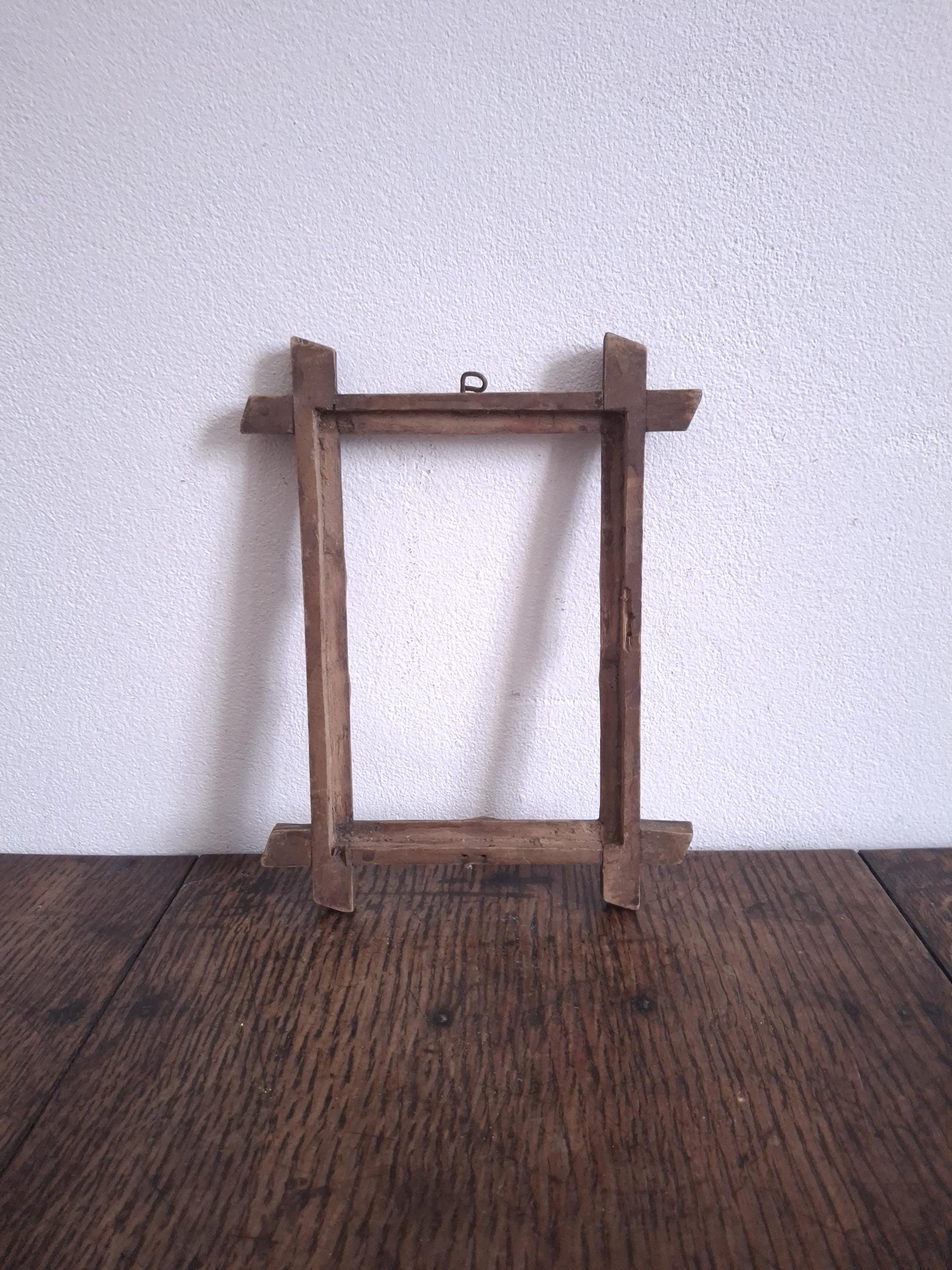 Traditional Frames Antique Carved Wooden Picture Frame in Folk Art Style - Etsy