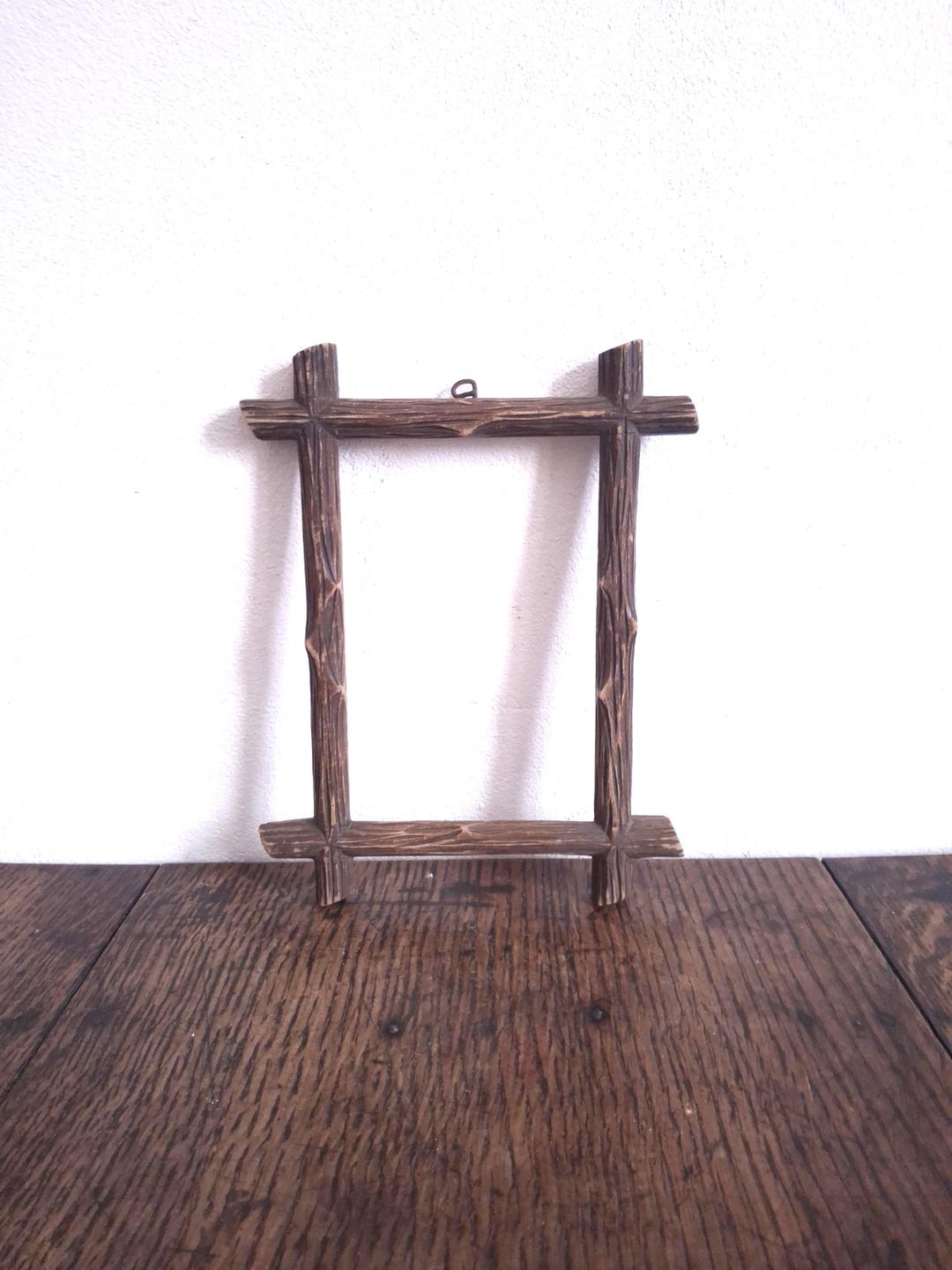 Traditional Frames Antique Carved Wooden Picture Frame in Folk Art Style - Etsy