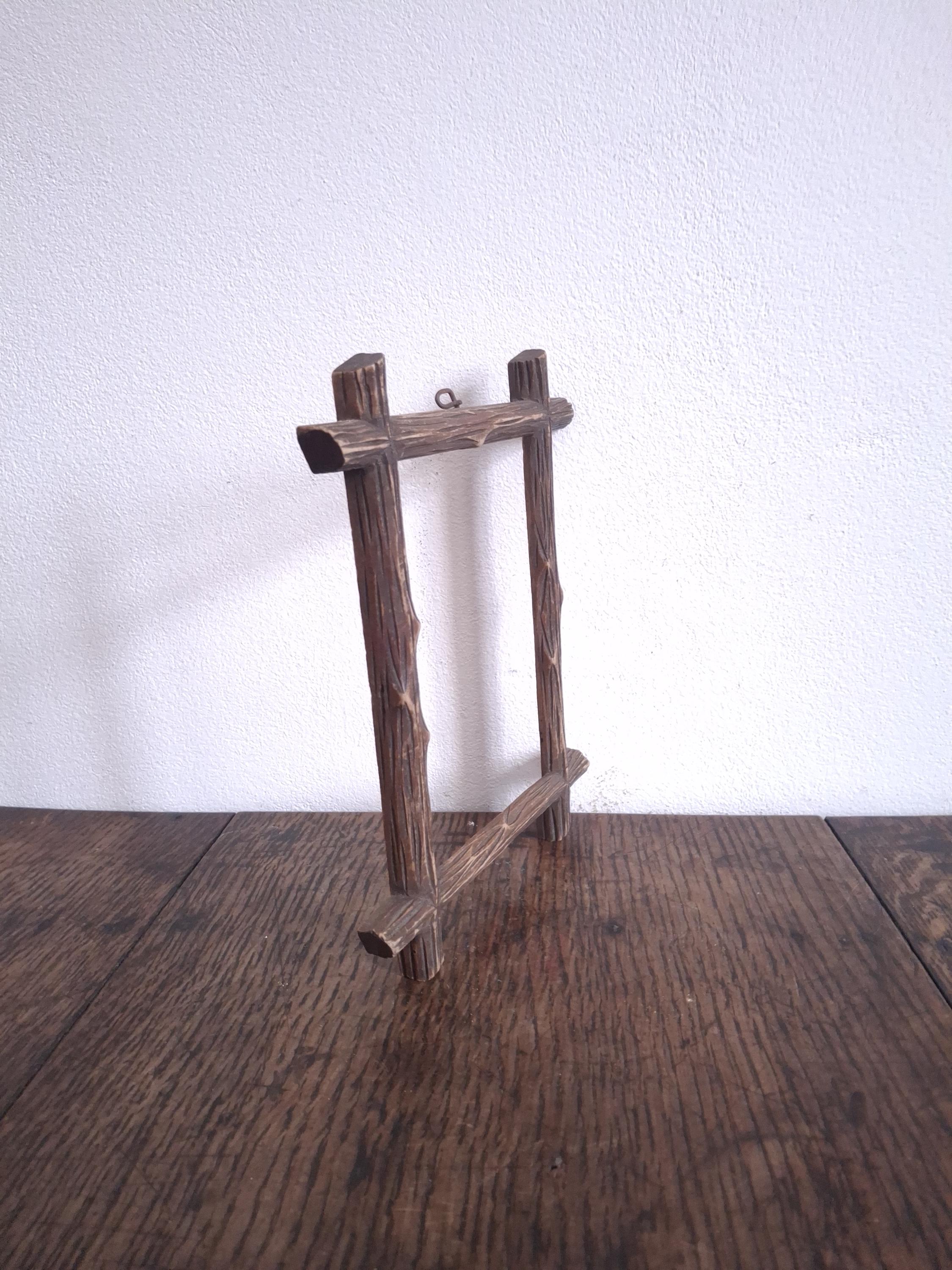 Traditional Frames Antique Carved Wooden Picture Frame in Folk Art Style - Etsy