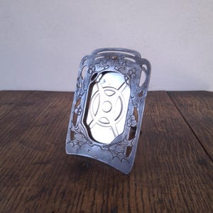 Small bare meta Art Nouveau freestanding early 20th century picture frame