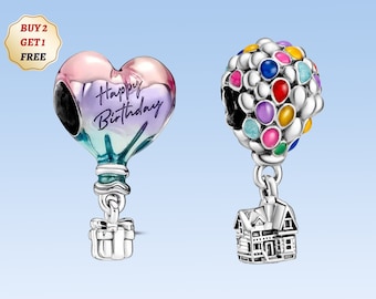 Birthday Balloon Charm, Disney "Up" Adventure Charm,Charms for Bracelet, Girl Dangle Charm, Patronus Charm, Best gifts For Her