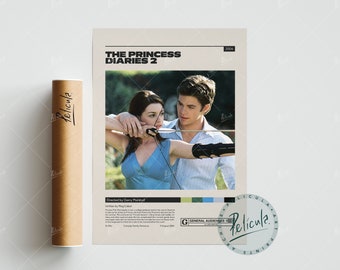 The Princess Diaries 2 | Garry Marshall | Minimalist Movie Poster | Vintage Retro Art Print | Custom Poster | Wall Art Print | Home Decor