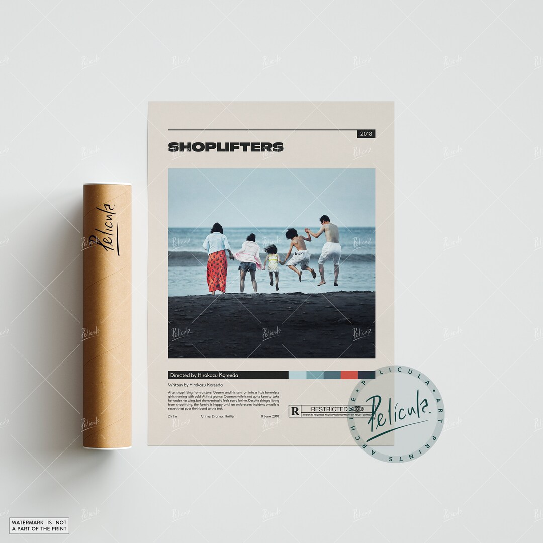 Shoplifters Poster Hirokazu Koreeda Minimalist Movie - Etsy