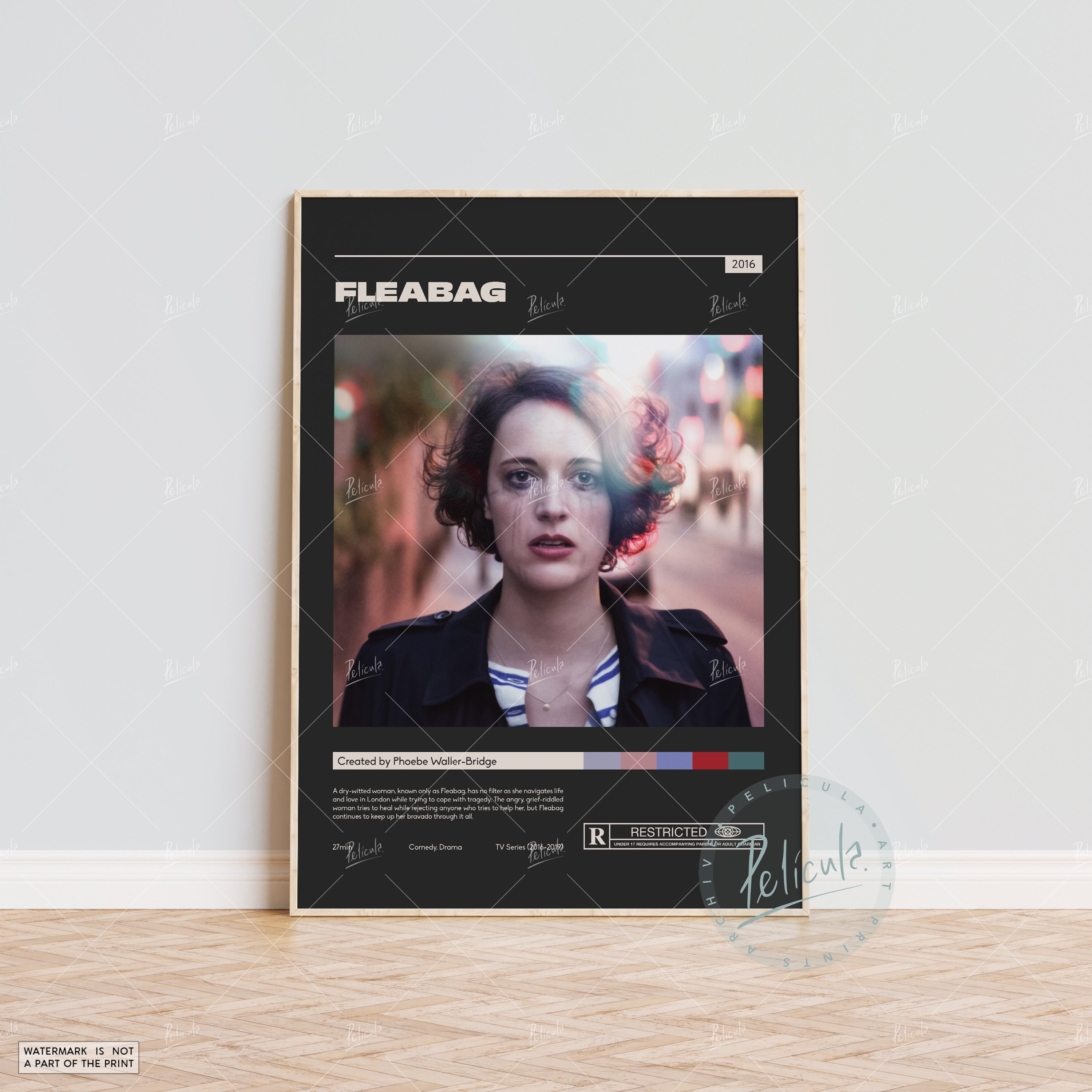 Discover Fleabag Poster | Phoebe Waller-Bridge | Minimalist Tv Series Poster