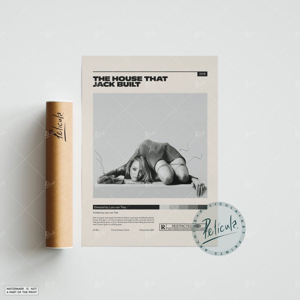 The House That Jack Built | Lars von Trier | Minimalist Movie Poster | Vintage Retro Art Print | Custom Poster | Wall Art Print | Home Decor