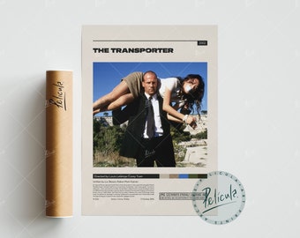 The Transporter Poster | Louis Leterrier | Minimalist Movie Poster | Vintage Retro Art Print | Custom Poster | Wall Art Print | Home Decor