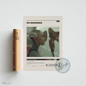Ex Machina | Alex Garland | Custom Poster | Vintage Retro Art Print | Minimalist Movie Poster | Wall Art Print | Home decor