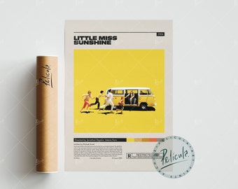 Little Miss Sunshine | Jonathan Dayton | Minimalist Movie Poster | Vintage Retro Art Print | Custom Poster | Wall Art Print | Home Decor