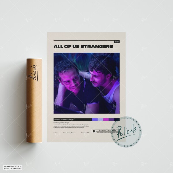 All of Us Strangers | Andrew Haigh | Minimalist Movie Poster | Vintage Retro Art Print | Custom Poster | Wall Art Print | Home Decor