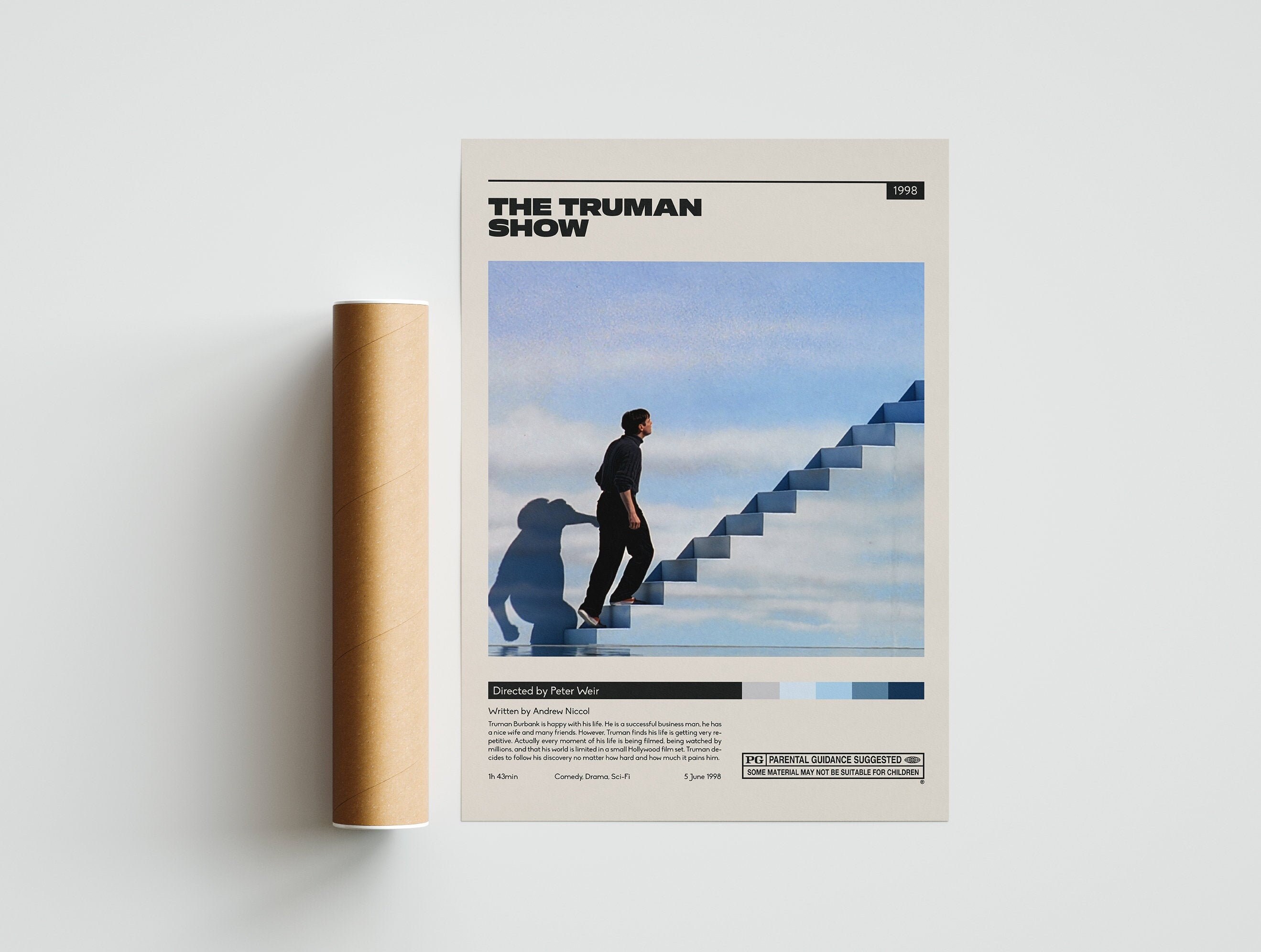 The Truman Show Poster Peter Weir Minimalist Movie Poster - Etsy UK