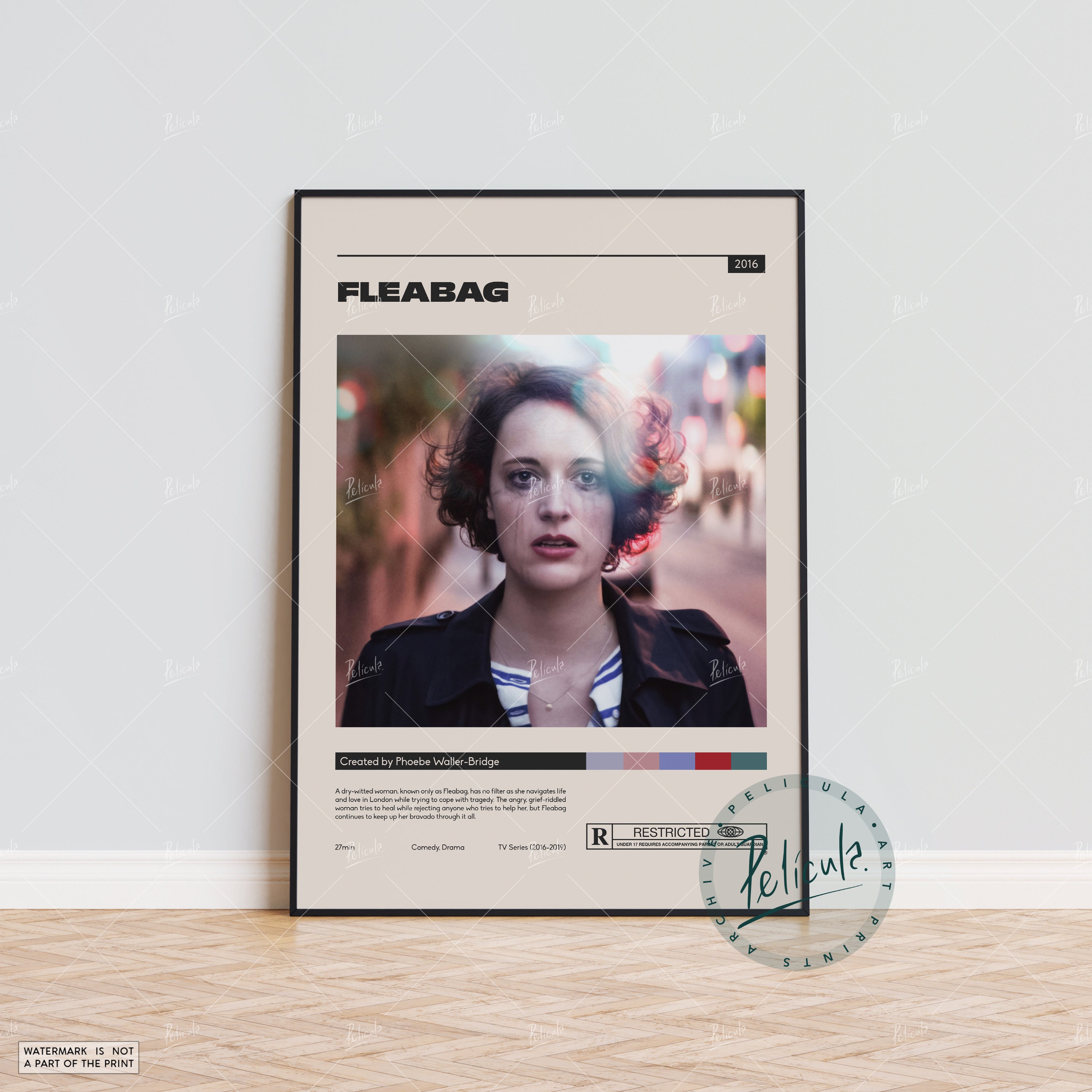 Discover Fleabag Poster | Phoebe Waller-Bridge | Minimalist Tv Series Poster