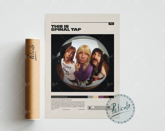 This is Spinal Tap Poster | Rob Reiner | Minimalist Movie Poster | Vintage Retro Art Print | Custom Poster | Wall Art Print | Home Decor