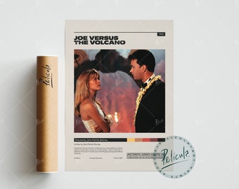 Joe Versus the Volcano | John Patrick Shanley | Minimalist Movie Poster | Vintage Retro Art Print | Custom Poster | Wall Art Print |