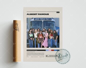 Almost Famous Poster | Cameron Crowe | Minimalist Movie Poster | Vintage Retro Art Print | Custom Poster | Wall Art Print | Home Decor