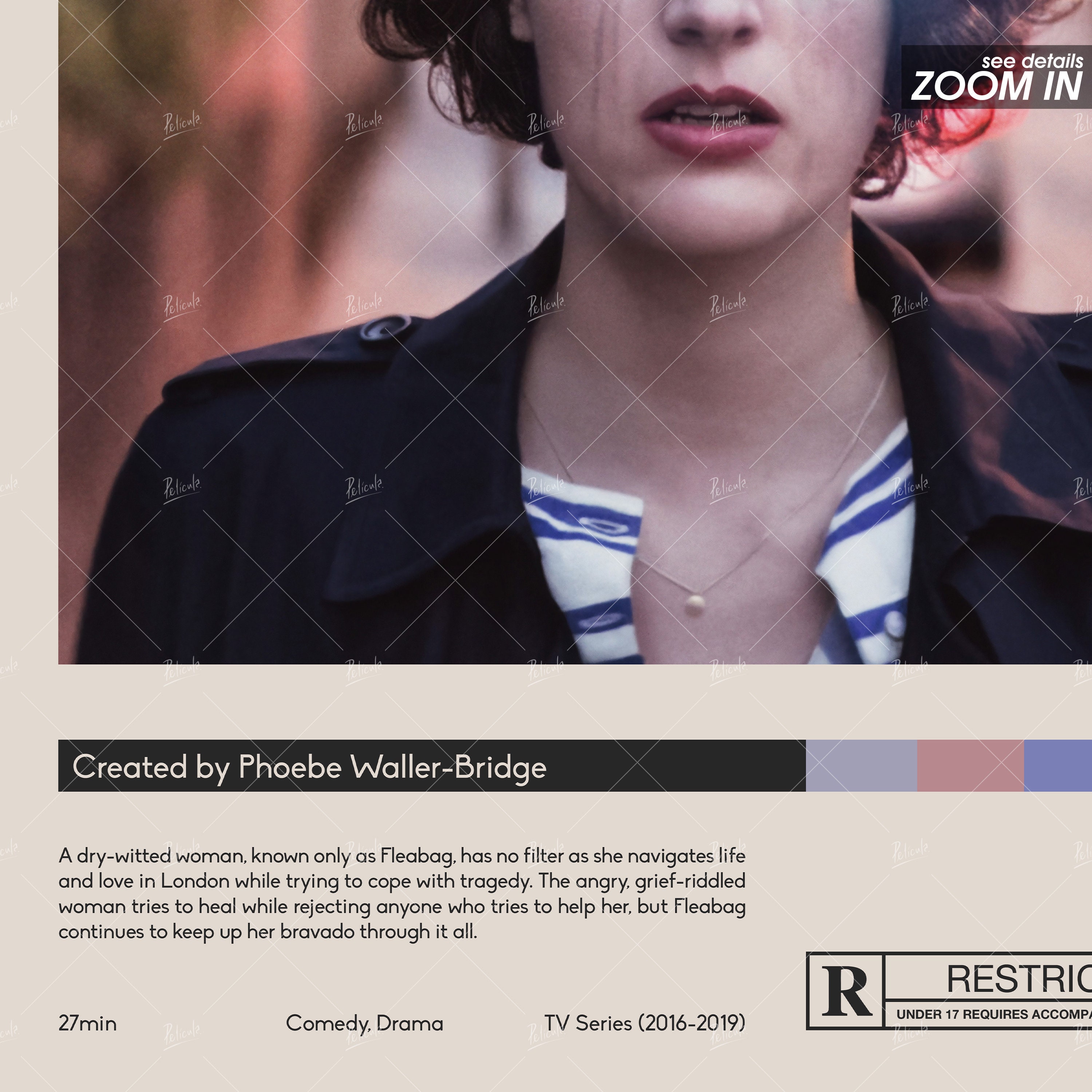 Discover Fleabag Poster | Phoebe Waller-Bridge | Minimalist Tv Series Poster