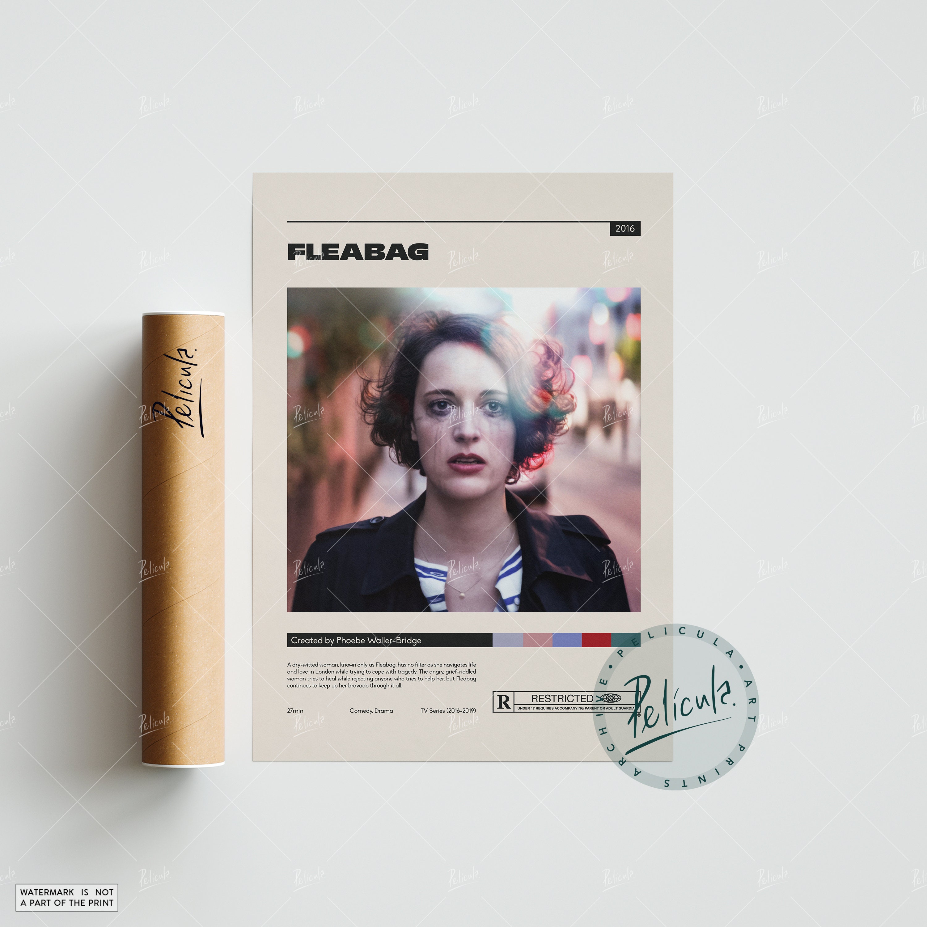 Discover Fleabag Poster | Phoebe Waller-Bridge | Minimalist Tv Series Poster