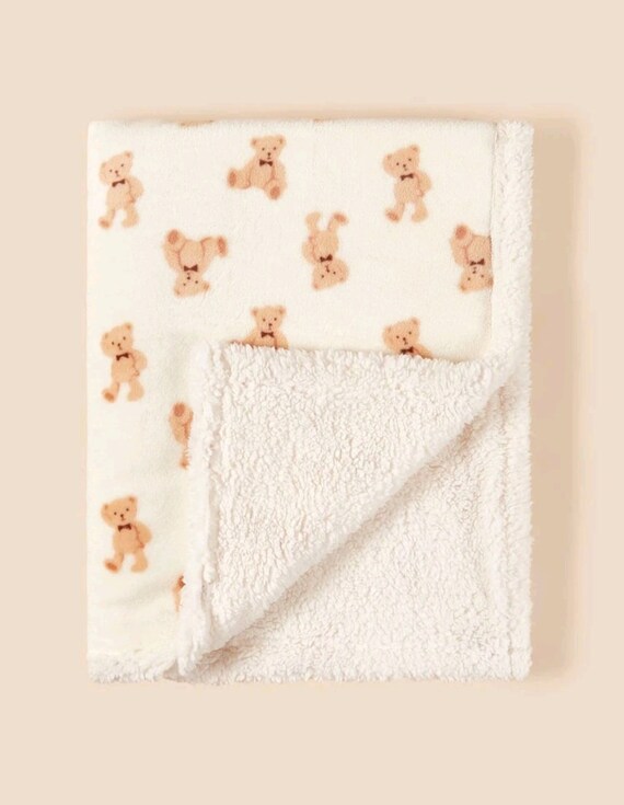 Bear print blanket hotsell