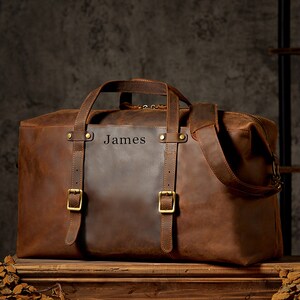 Leather Duffle Bag, Leather Weekender Bag, Travel Bag, Overnight Bag, Leather Holdall, Gym Bag, Vacation Duffel Bag, Personalized Duffle Bag