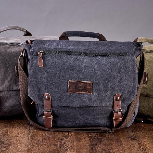 Mark Canvas Side Messenger Bag