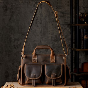 Bolso de viaje, bolso de mensajero de cuero, bolso de cuero para computadora portátil, bolso tipo cartera, bolso bandolera, bolso de cuero personalizado, bolso para cámara, maletín