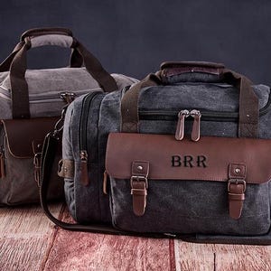 Groomsmen Seesack, Weekender Tasche für Männer, Benutzerdefinierte tragen Reisetasche, Reisegeschenke für ihn, personalisierte Tasche, Monogramm Reisetasche.