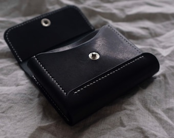 Handmade leather wallet leather card holder