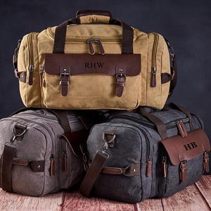 Groomsmen Seesack, Weekender Tasche für Männer, Benutzerdefinierte tragen Reisetasche, Reisegeschenke für ihn, personalisierte Tasche, Monogramm Reisetasche.