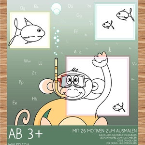 ABC Coloring Book - The Animal Alphabet es adecuado para niños mayores de 3 años