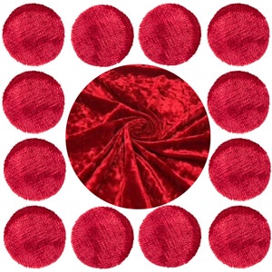 Crush Velvet Upholstery Fabric Buttons For Beds Headboards Sofas Buttons 30 L/ 18 mm.