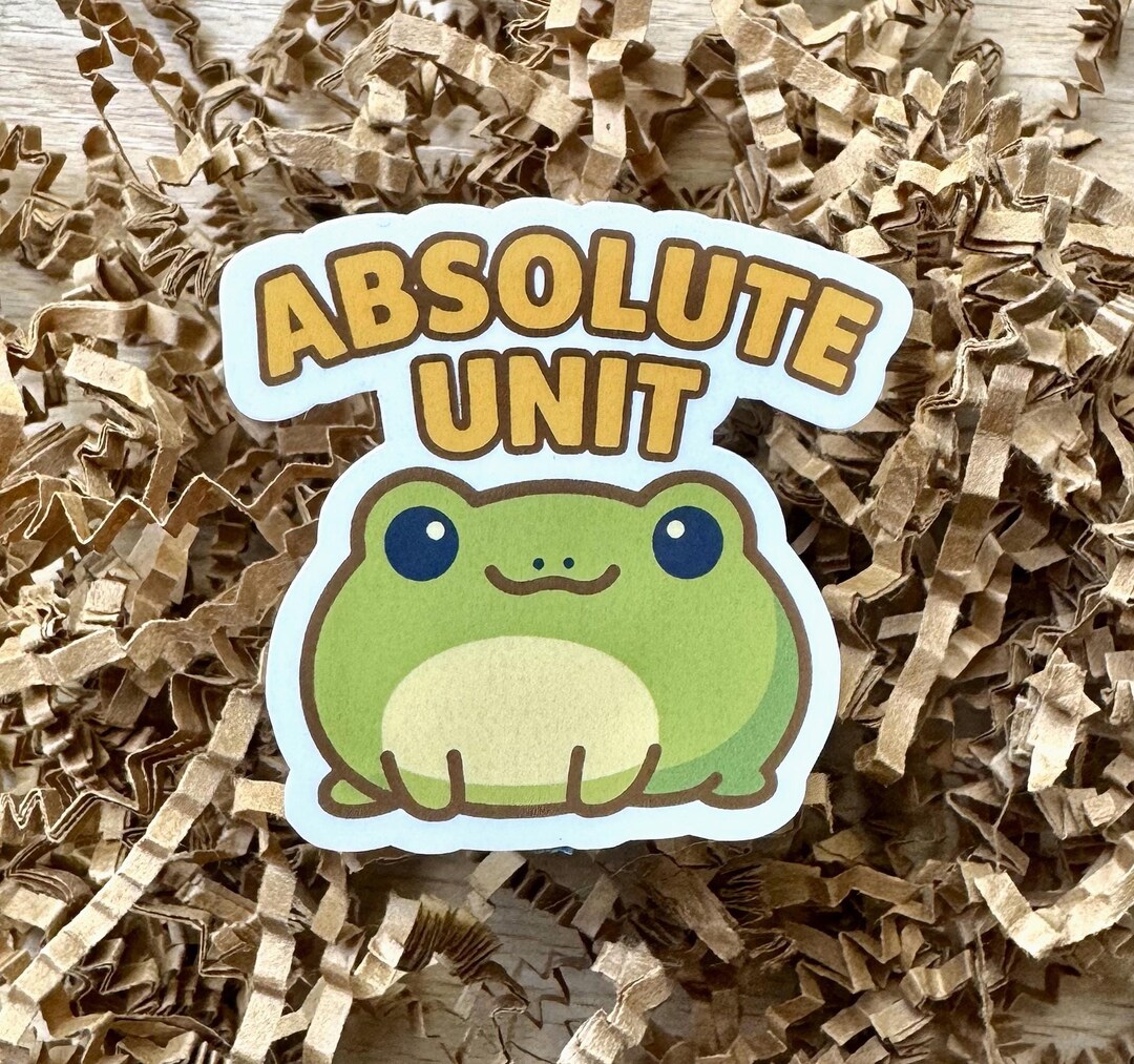 Absolute Unit Frog Sticker - Etsy