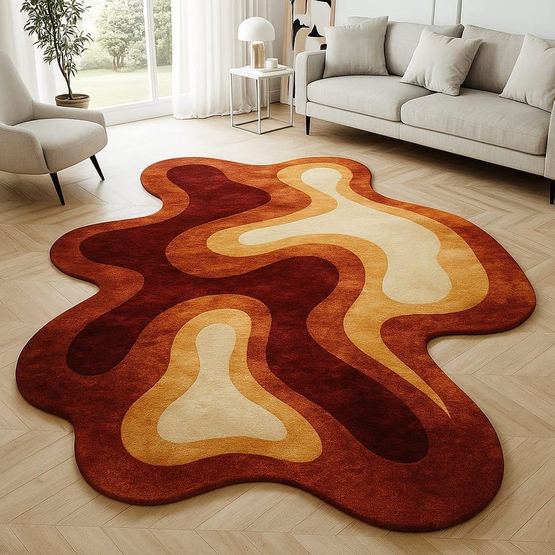 Scorched Rug Burnt Orange Rug 12x15 - Etsy