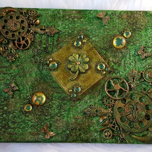 11x14 Original Luck o&#39; the Irish Mixed Media Canvas Art