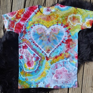 I Love Geodes Ice Dye T Shirt  / Youth L Tie Dye T Shirt