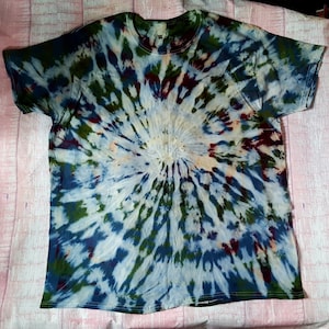 Reverse Dye Bold Adult Tie Dye T Shirt 2XL