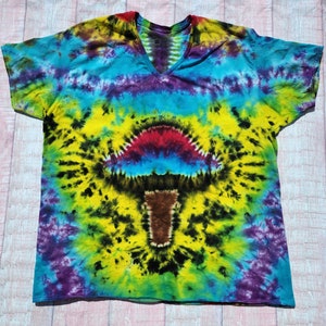 Spacy Mushroom Tie Dye Adult T Shirt 3XL