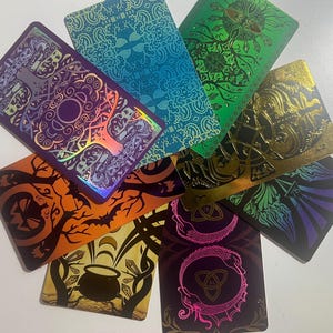 Mystery Magpie Tarot-kaartpakketten – van OOP 78 tarotdecks. Nautisch, Circus, Mythisch, Elementair, Ecologisch, Dierlijk, Magisch, Halloween.