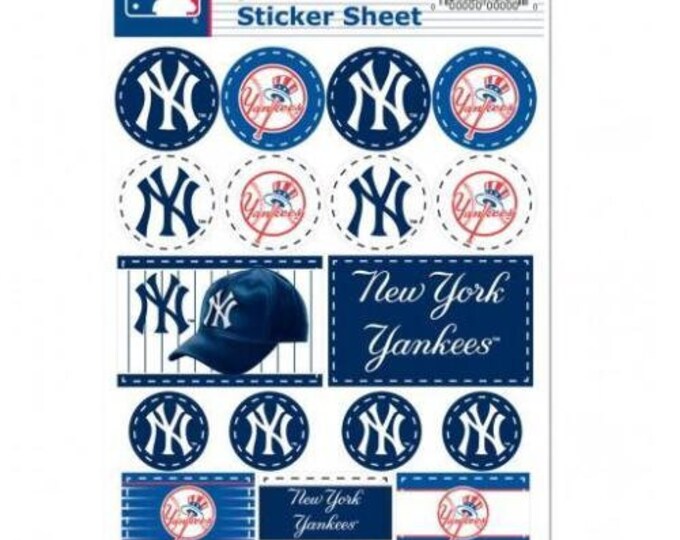 New York Yankees 5 X 7 Sticker Decal Sheet Free Shipping Etsy