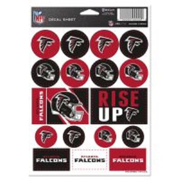 Atlanta Falcons 5 x 7 Sticker Decal Sheet Free Shipping