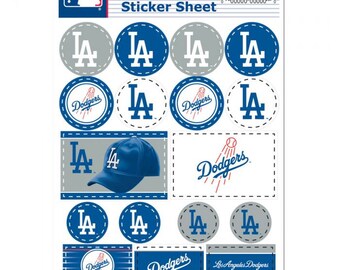 LOS ANGELES DODGERS 5 x 7 Sticker Sheet