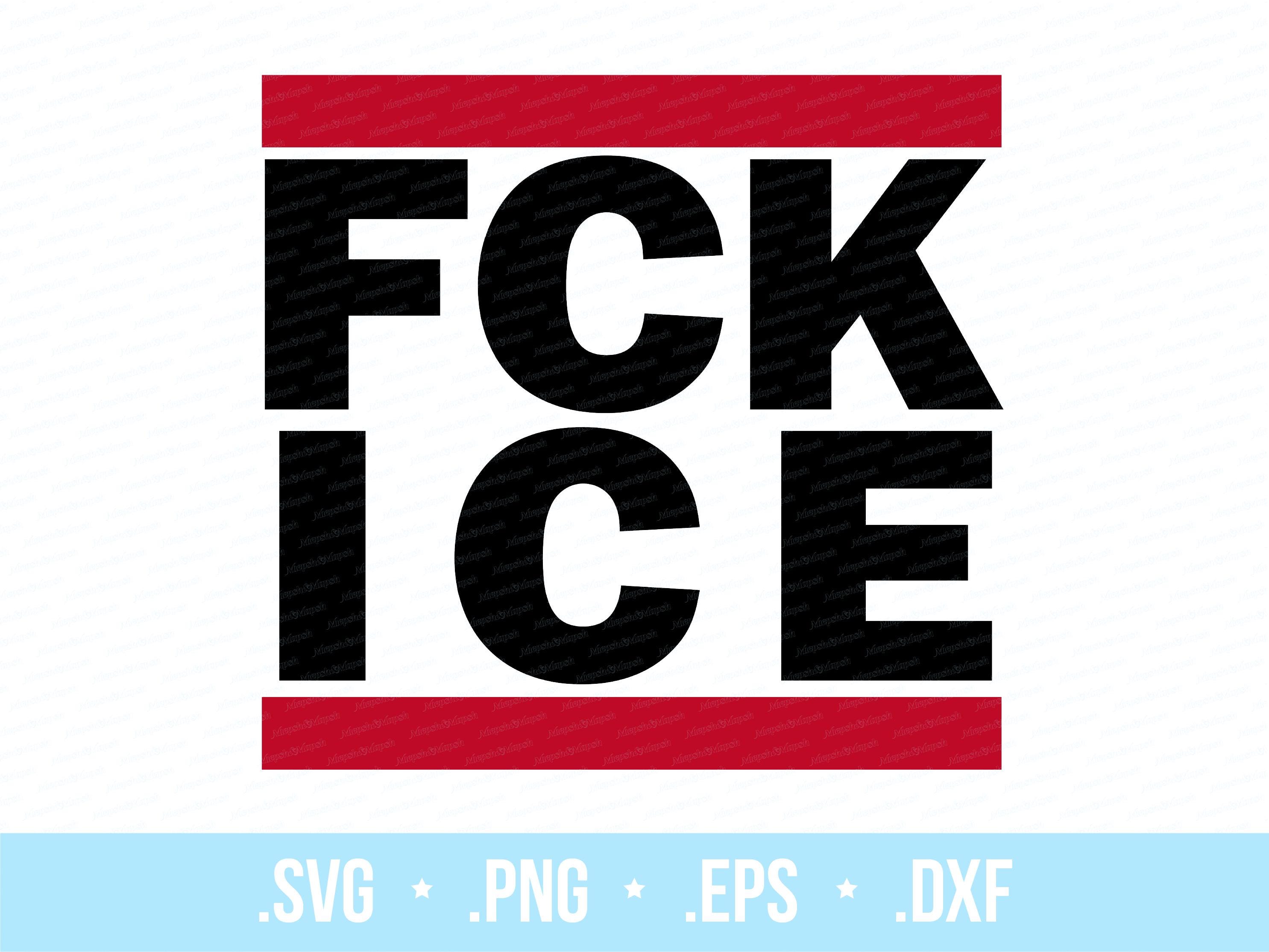 Sample Rally Placards Anti Ice Protest Graphic: FCK ICE Artwork & DIY Rally Placard - Etsy