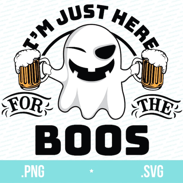Fun Halloween SVG, Ghost svg, sublimation, printable, cricut svg, Halloween svg, Fall svg, png, Beer svg