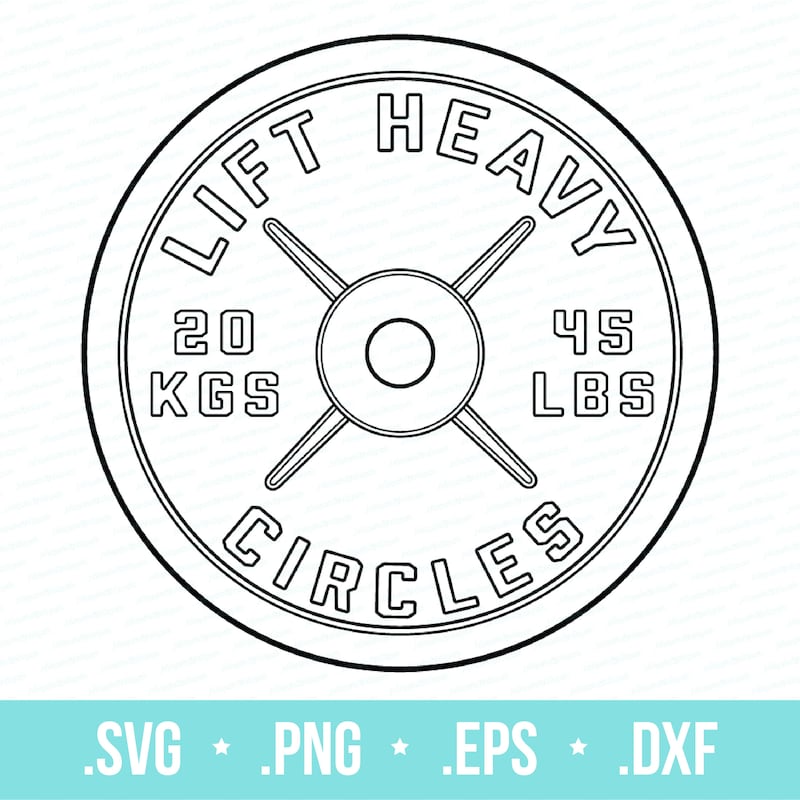 Weight Plate Svg - Etsy