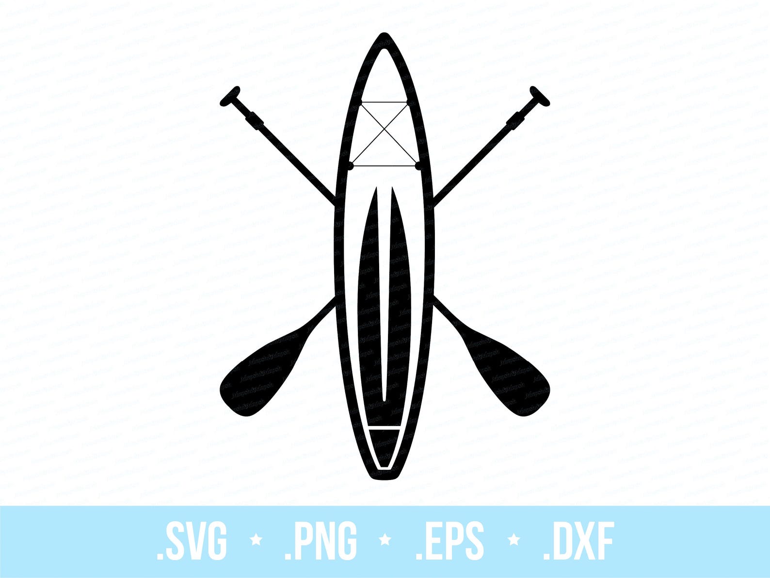 Stand up Paddle Board SVG: SUP Vector Artwork, Print & Vinyl Cut ...