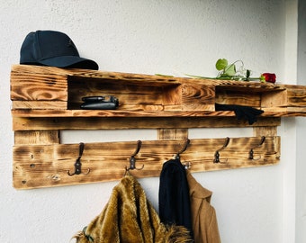 Large coat rack made from a Euro pallet